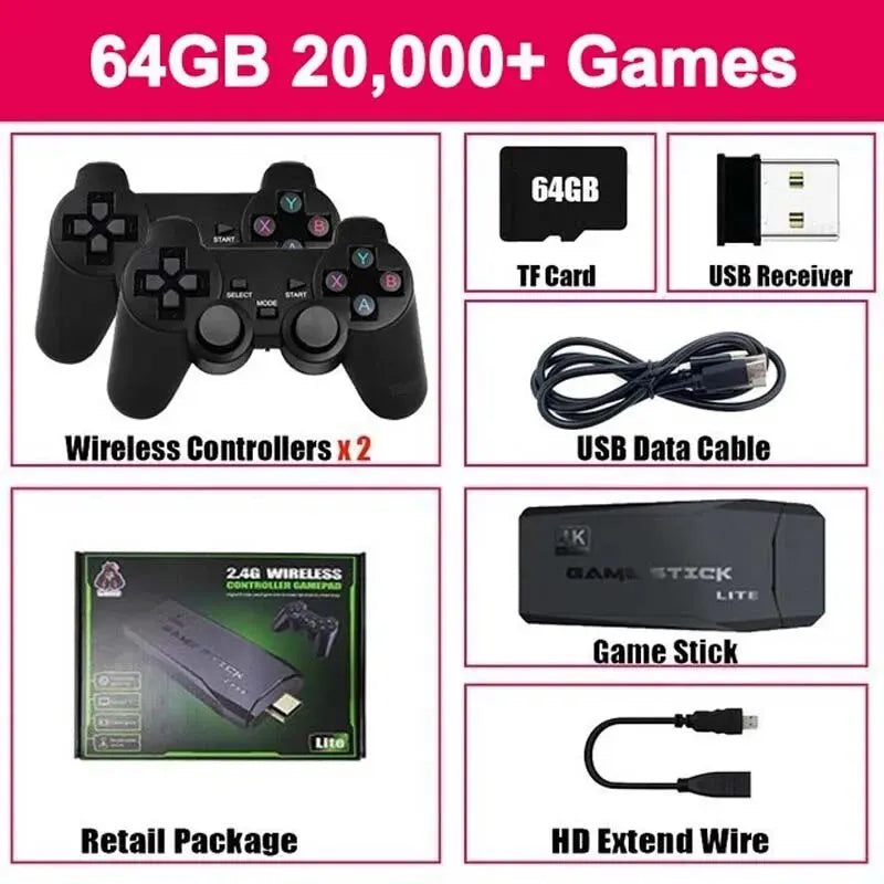 Retro Game Console: 20,000+ Classic Games with Wireless TV & Handheld Play