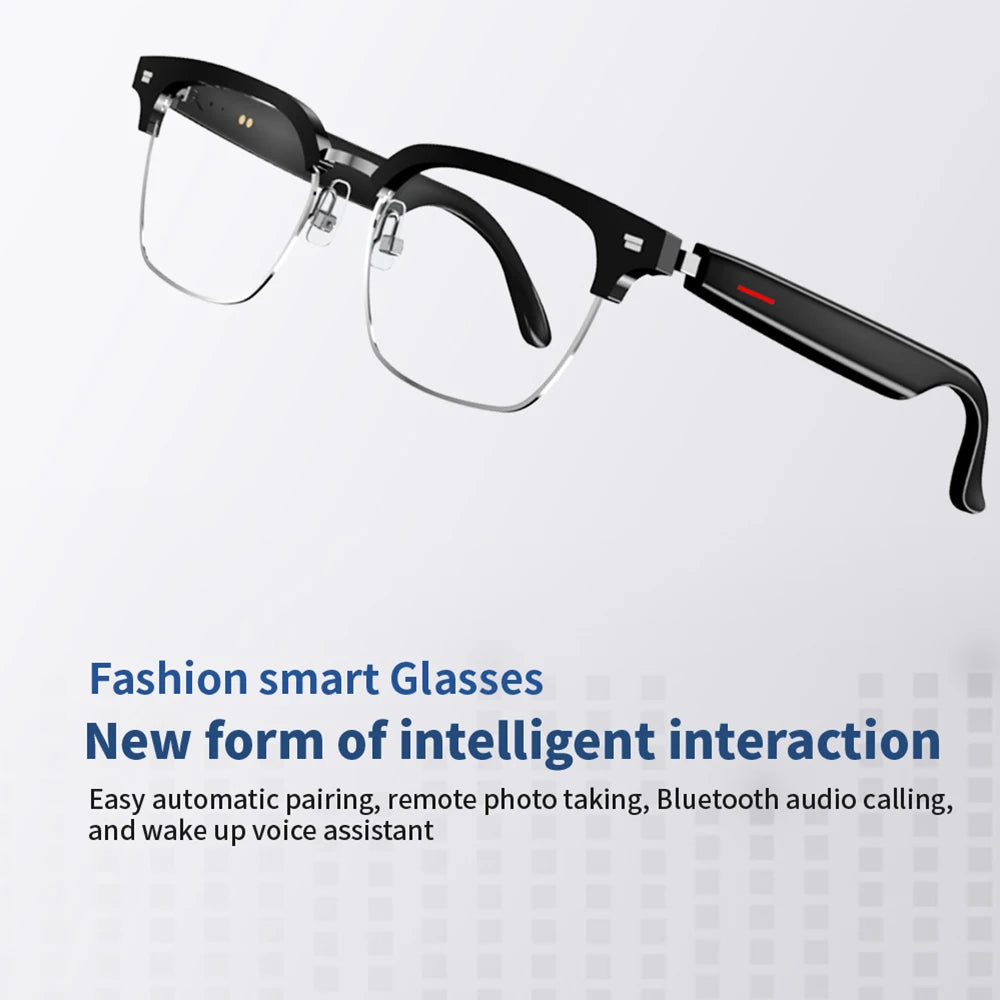 Smart Bluetooth Camera Glasses: Polarized Sunglasses with Voice Assistant & Music Playback