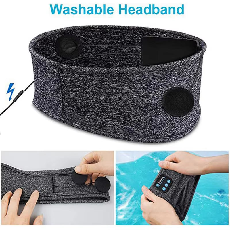 Original Wireless Bluetooth Headset Sport Sleep Headband 5.0 Earbuds Eye Mask Fone Bluetooth Earphones Wireless Headphones