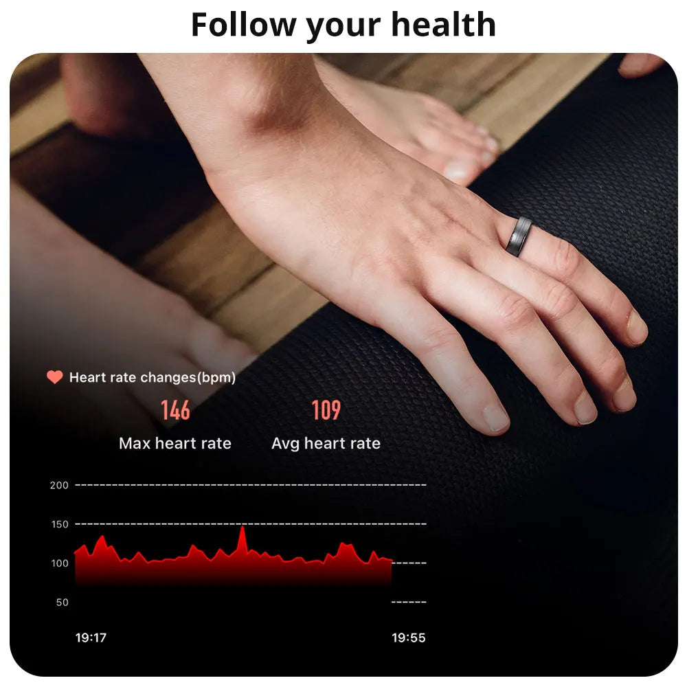 NextGen R06 Smart Ring: Heart Rate & Blood Oxygen Monitor with Multi-Sport Mode