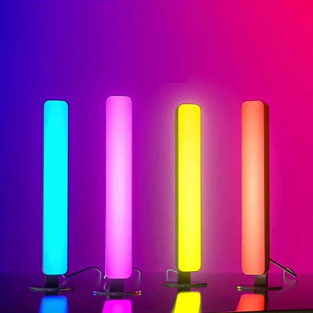 RGB Music Rhythm Light Bar: USB Rechargeable Sound-Activated Desk & Christmas Decor