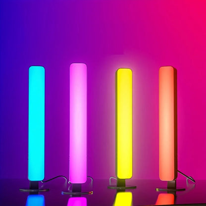 RGB Music Rhythm Light Bar: USB Rechargeable Sound-Activated Desk & Christmas Decor