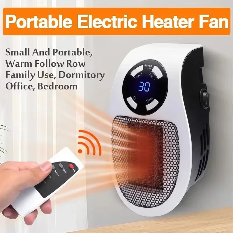 NextGen Mini Electric Heater: Portable with Remote 