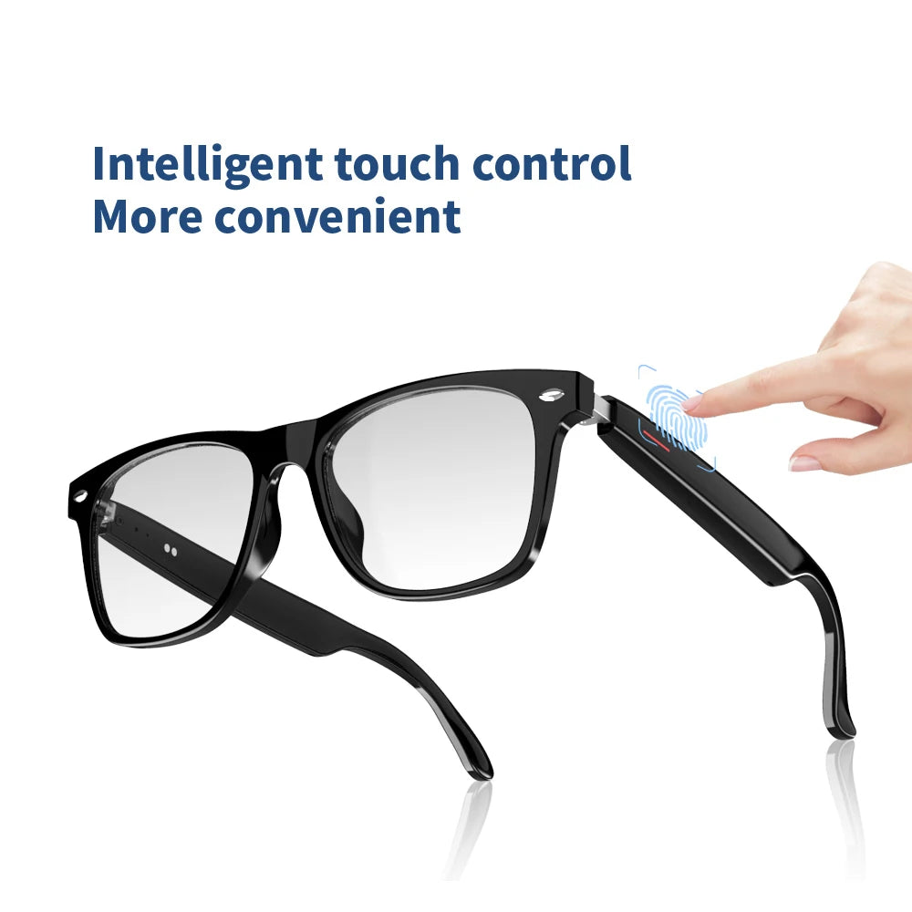 Smart Bluetooth Camera Glasses: Polarized Sunglasses with Voice Assistant & Music Playback