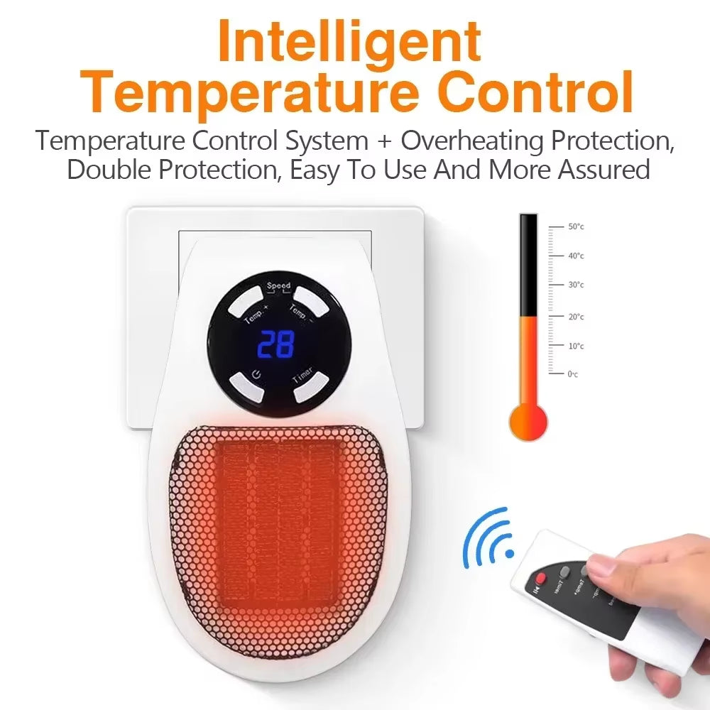 NextGen Mini Electric Heater: Portable with Remote 