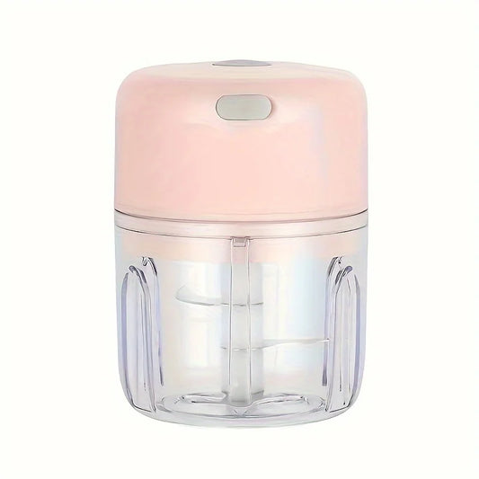 Mini Electric Kitchen Food Chopper: USB Rechargeable Garlic Masher & Portable Grinder