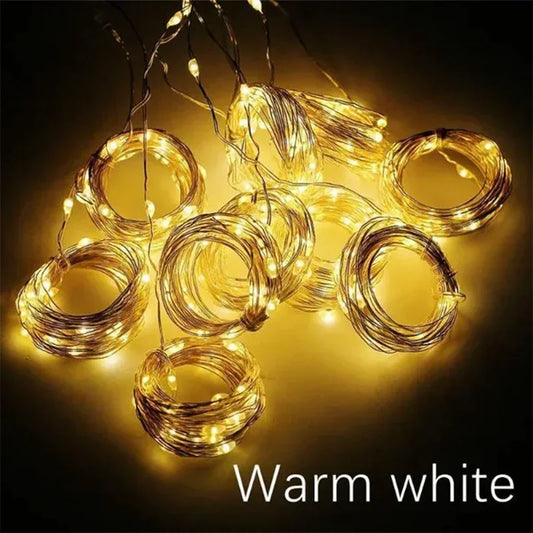 LED Curtain Fairy Lights: 8-Mode USB String Lights for Home, Holidays & Weddings